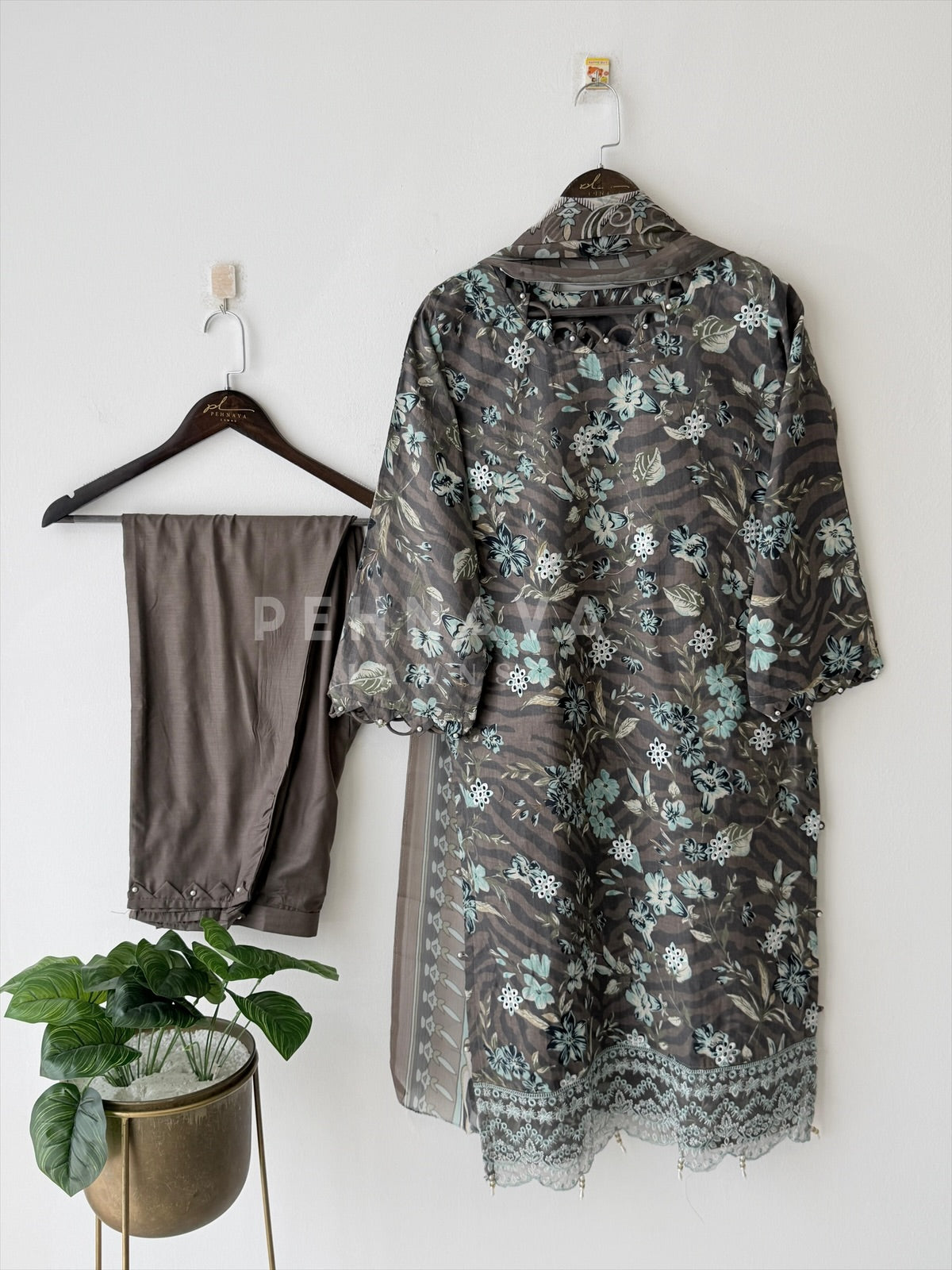 Floral Lawn Suit