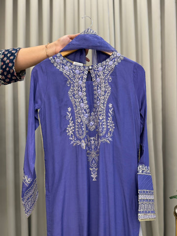 Luxurious Pakistani Pret Wear-Blue