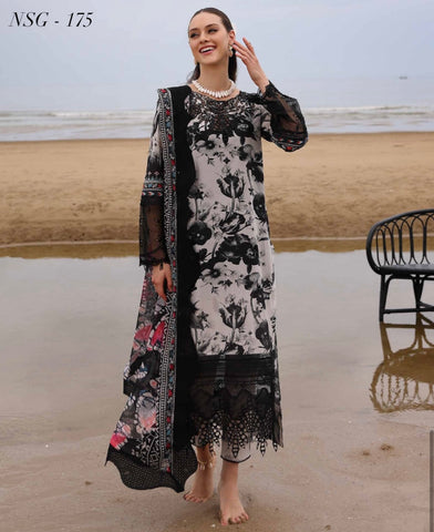 Gardenia Printed Lawn Suit-175
