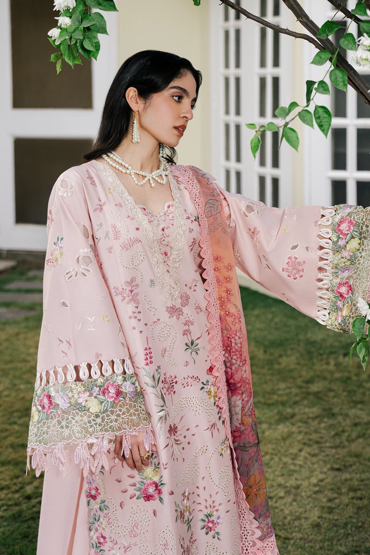 Sundas Ahad Premium Suit-BABY PINK EL-06