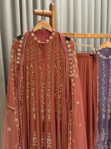 Heavy Handworked Anarkali Suit-8393