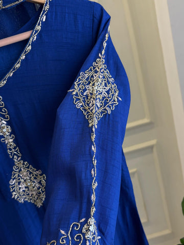 Premium Handworked Royal Blue Salwar Kameez