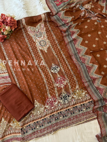 Premium Muslin Suit Set-324 - Pehnava Lawns