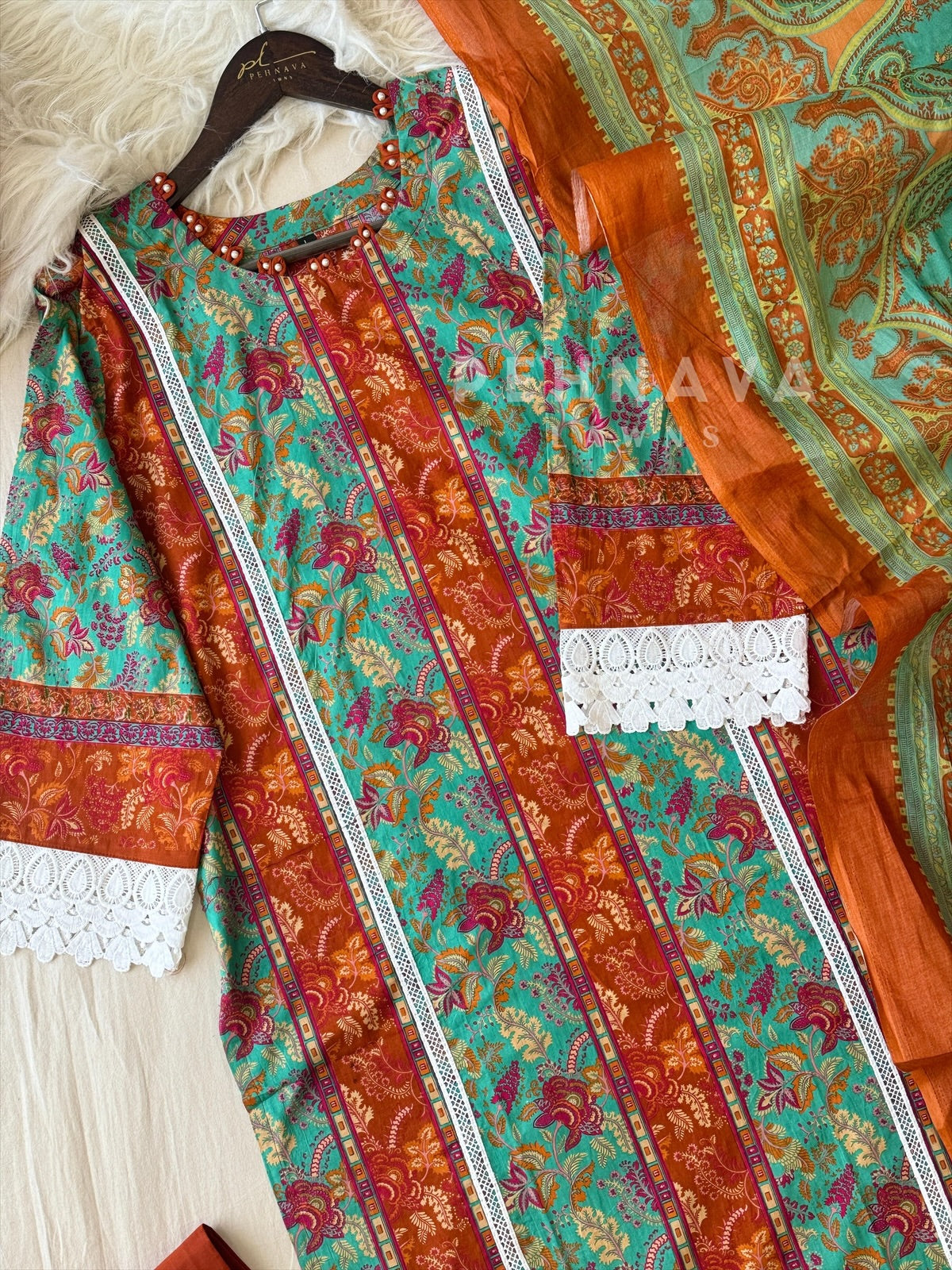 Cotton Printed Suit Set-1310