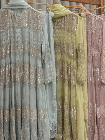 Premium handworked anarkali suit