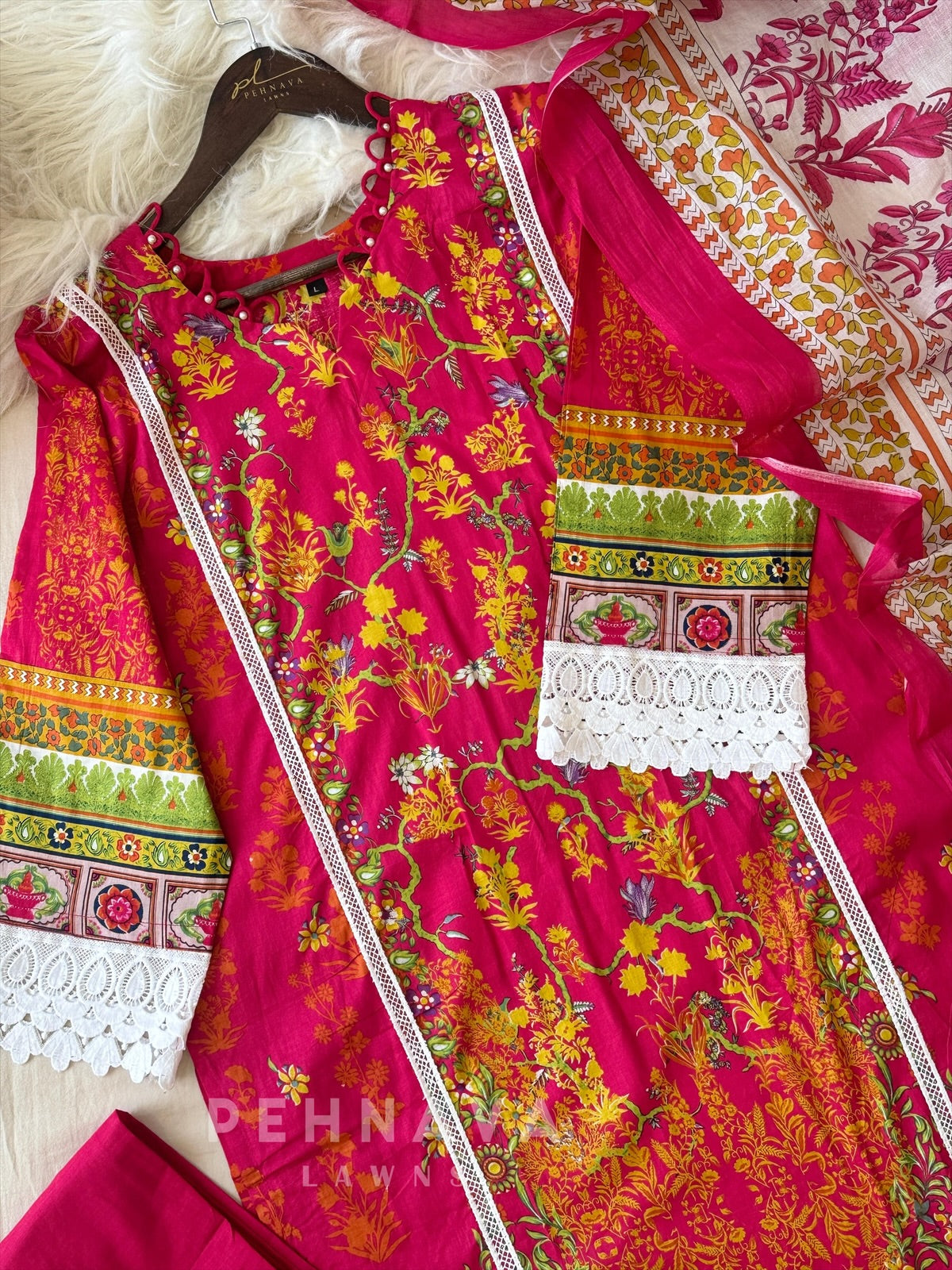 Cotton Printed Suit Set-1307