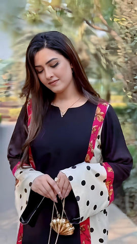 Premium Crepe Ethnic Suit - Pehnava Lawns