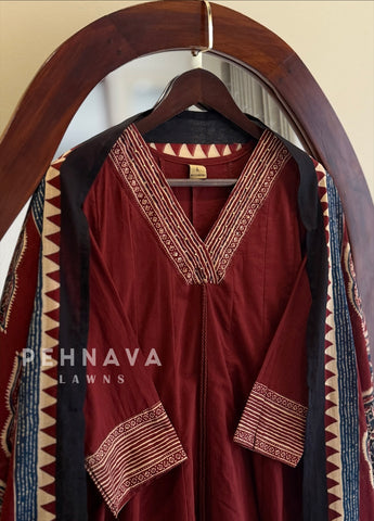 Printed Border Anarkali Set 9441-44