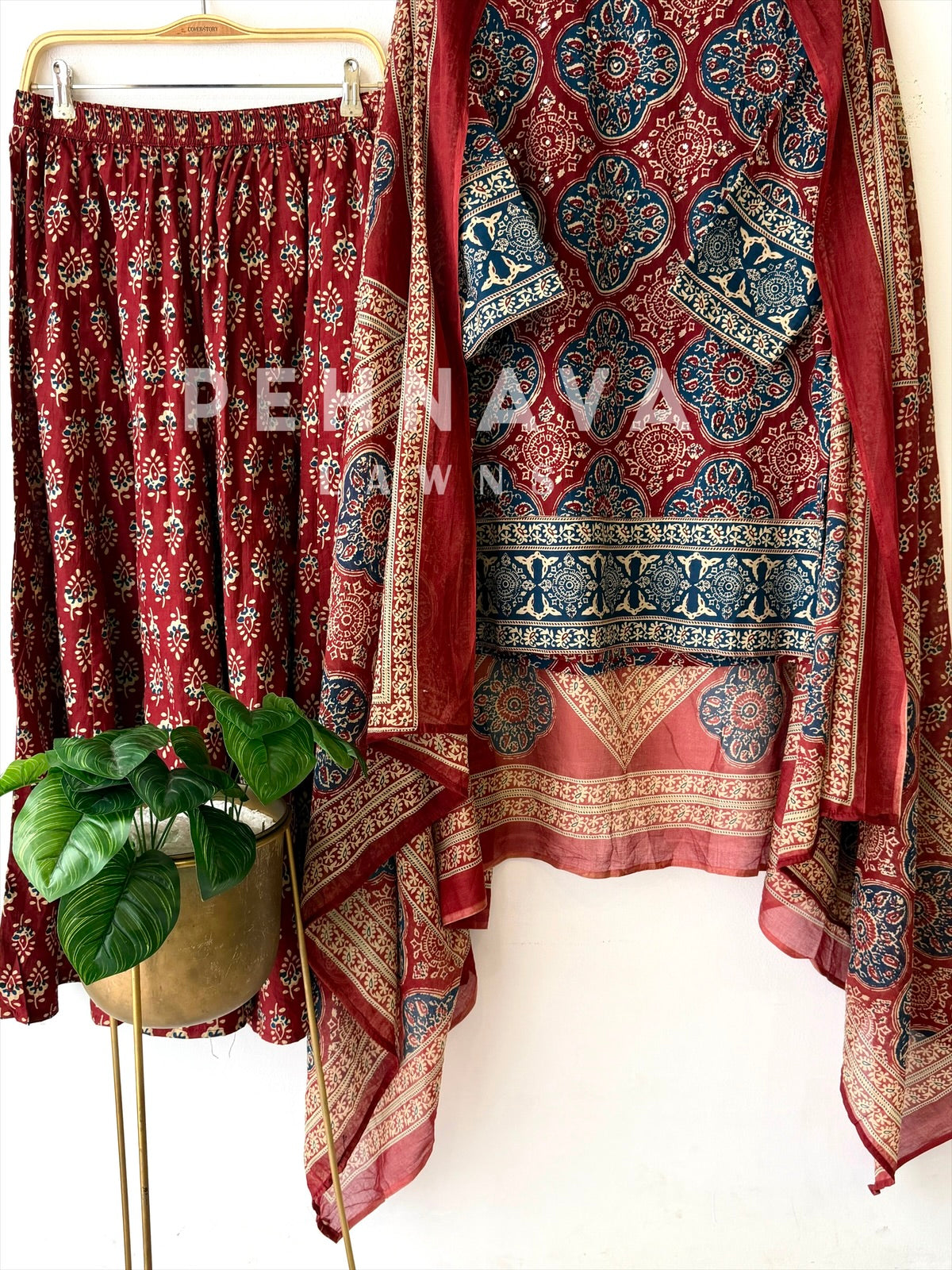 Cotton Printed Suit 313