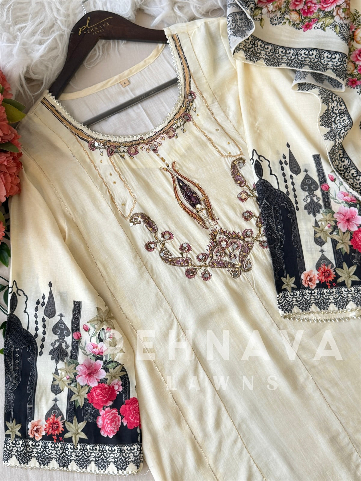 Muslin Unstitched Suit 359