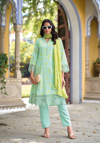 Modern Cutwork Suit-1003