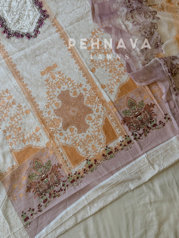 Signature Printed Lawn Unstitched Suit-1896