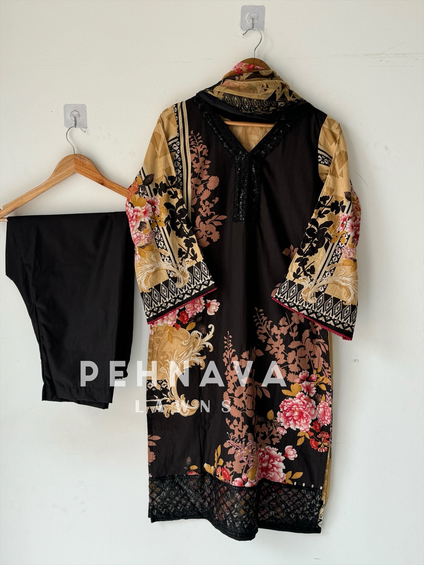 Black and brown combo Casual Suit-1315