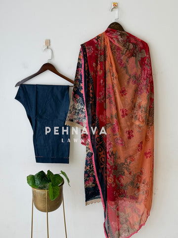 Signature Printed Lawn Stitched Suit-1513