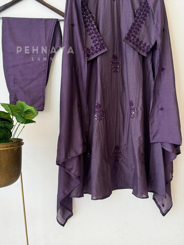 Chanderi Embroidered Suit Set 3220 - Pehnava Lawns