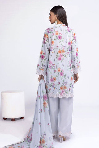 Khaadi Unstitched embroidered Lawn suit-0108