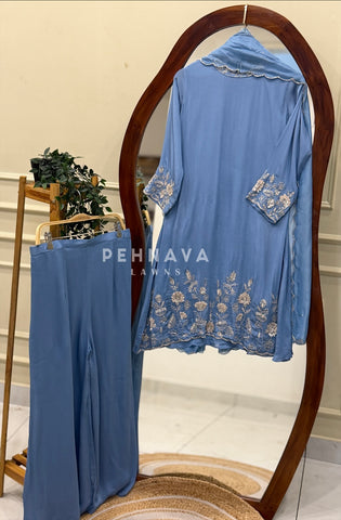 Premium Handworked Chinnon Suit-18355