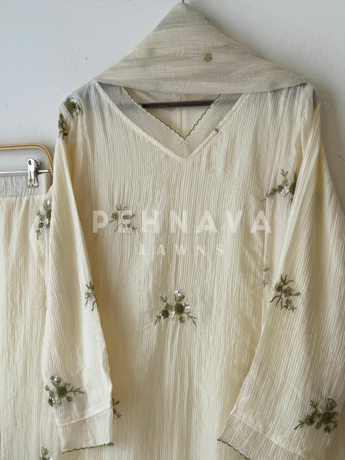 Imported Fabric A-line Suit - Pehnava Lawns
