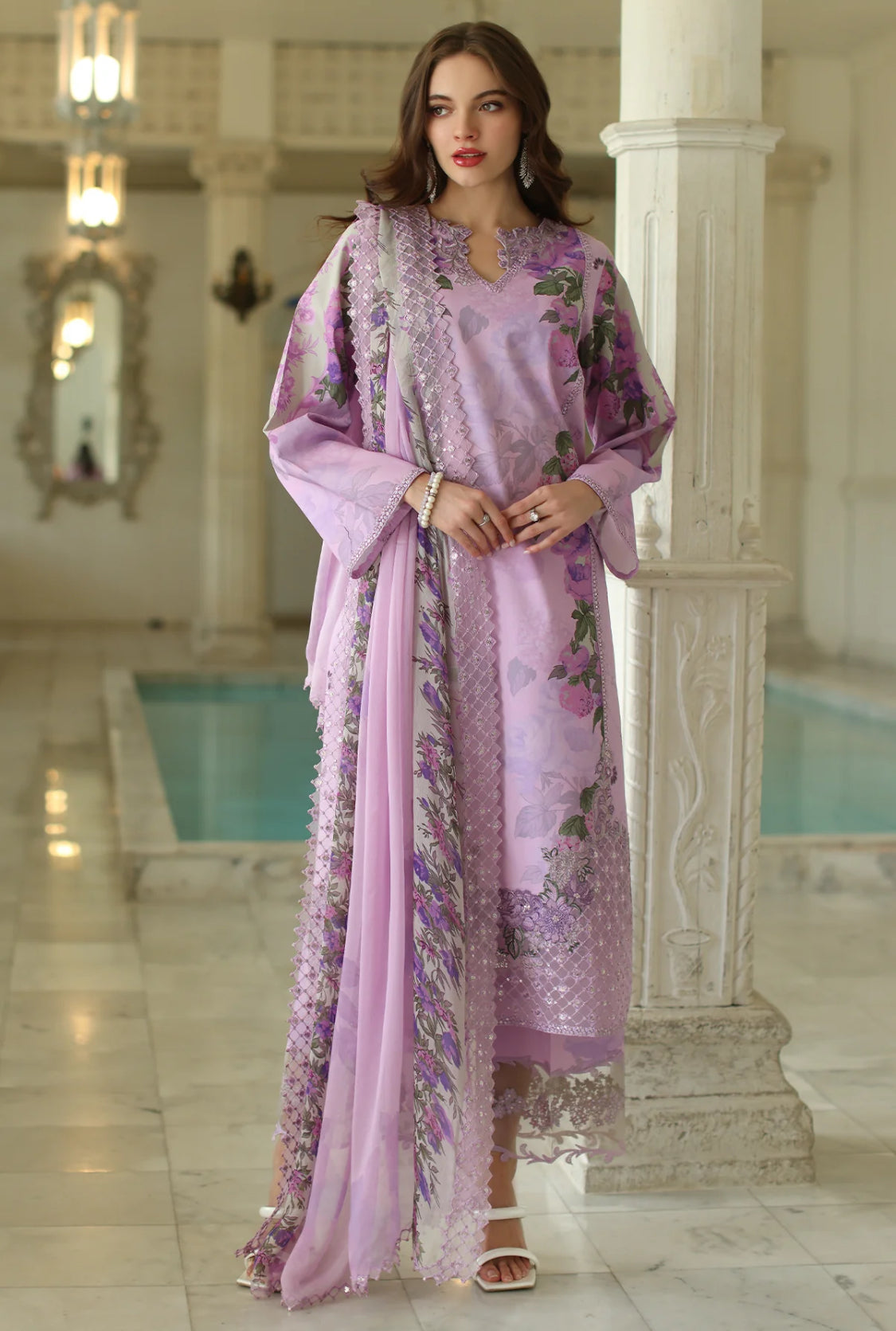 3-PC UNSTITCHED EMBROIDERED LAWN COLLECTION AN5-03