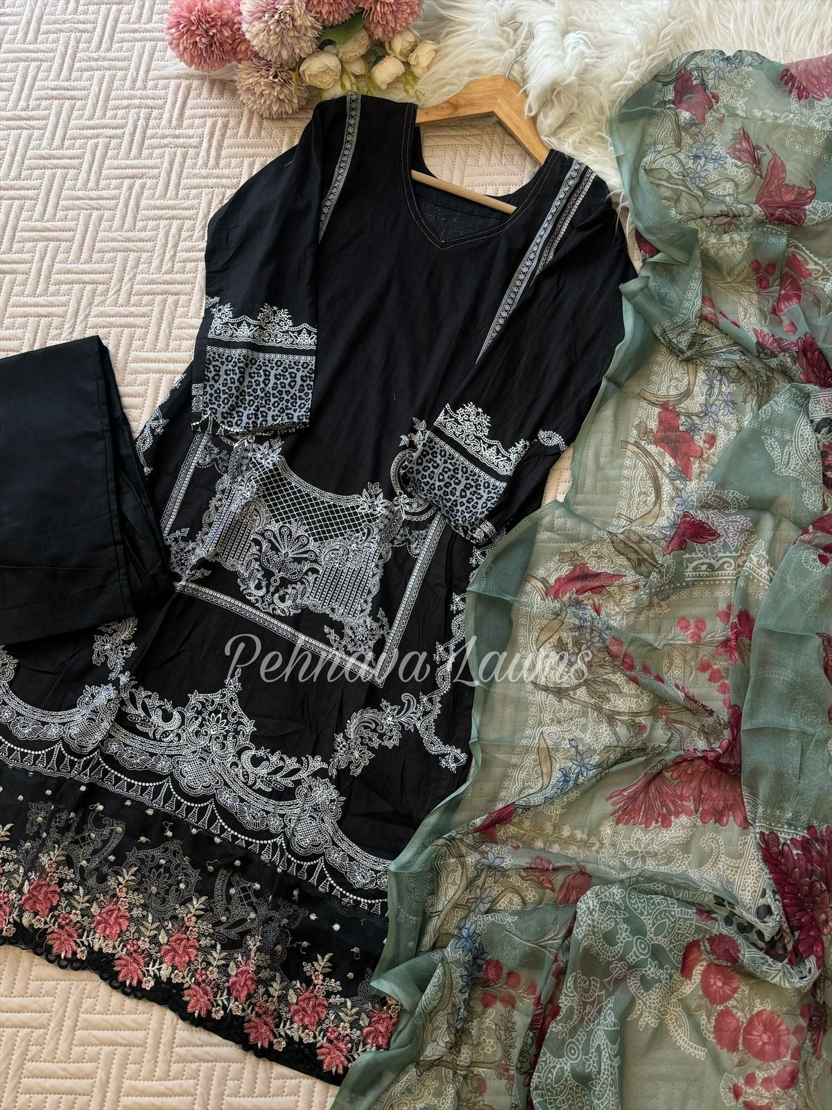 Black Pakistani Suit-526