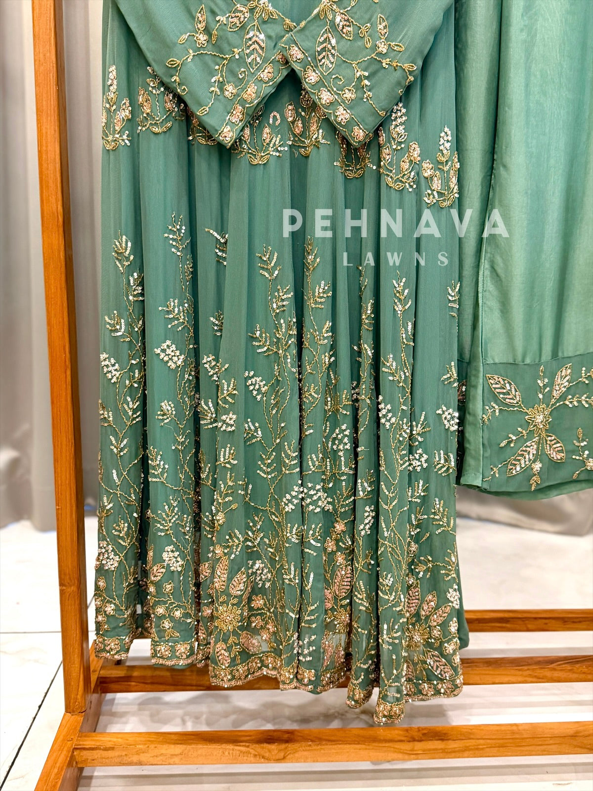 Heavy Handworked Anarkali Attire