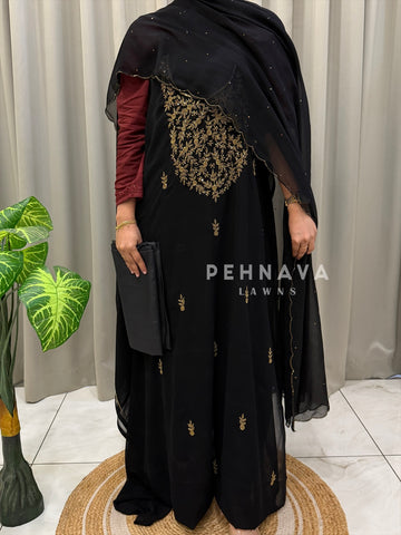 Premium Handworked Chiffon Unstitched Suit-SM-806