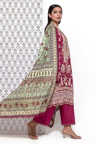 Khaadi Unstitched embroidered Lawn suit-7931