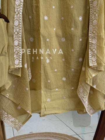 Embroidered Unstitched Suit-1007SK