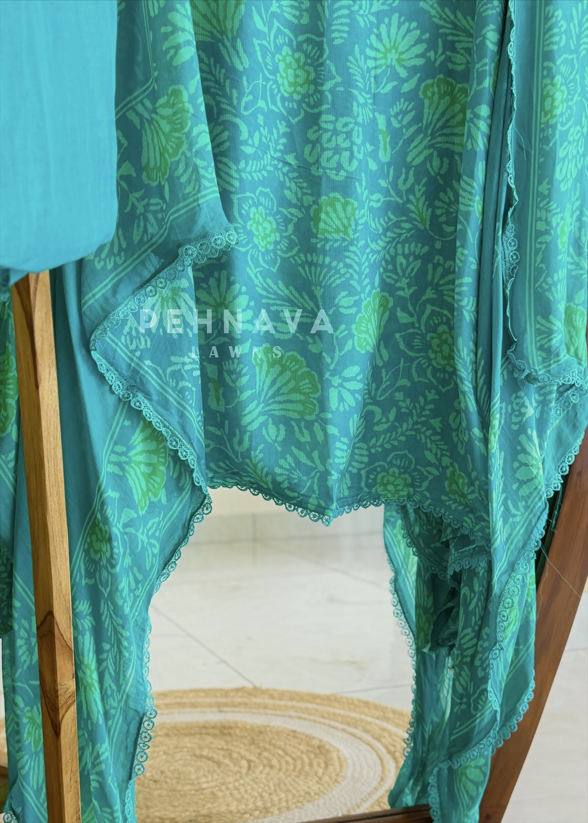Floral Printed Unstitched Suit 4353