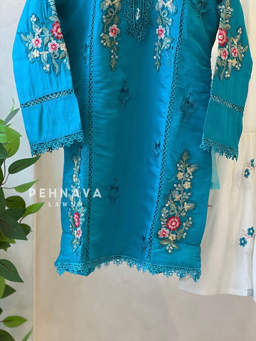 Kids sharara party wear -ready to wear-25-22 - Pehnava Lawns