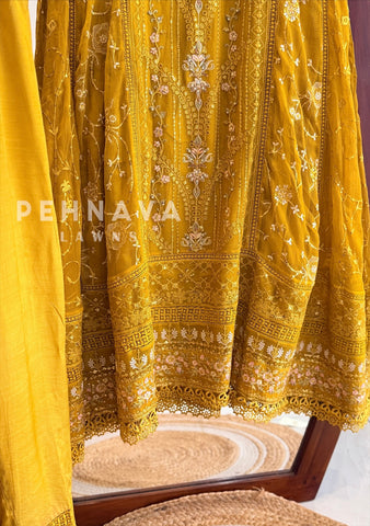 Agha Noor Formal Chiffon Ensemble