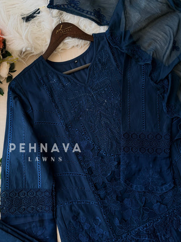 Cut Work Embroidered Suit (6-8 Days Delivery Time)