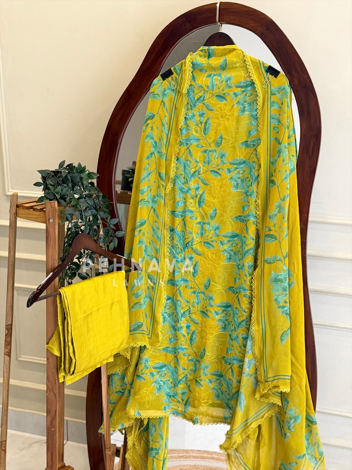 Floral Embroidered Unstitched Suit-2