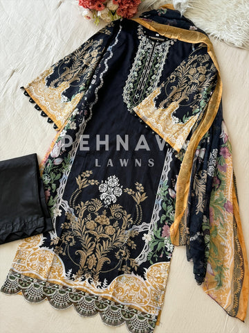 Unstitched  Lawn Suit-1357 B - Pehnava Lawns