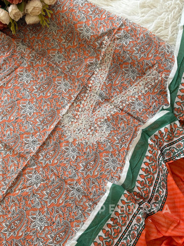 Premium Khaadi Embroideres Lawn Suit-KS03