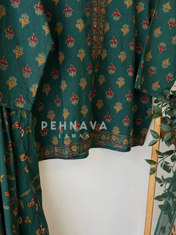 Floral Block Print Skirt Set 456
