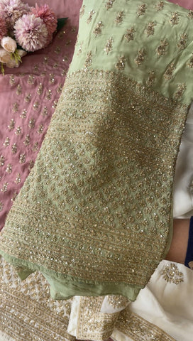 Heavy Handworked Crepe Suit -1178