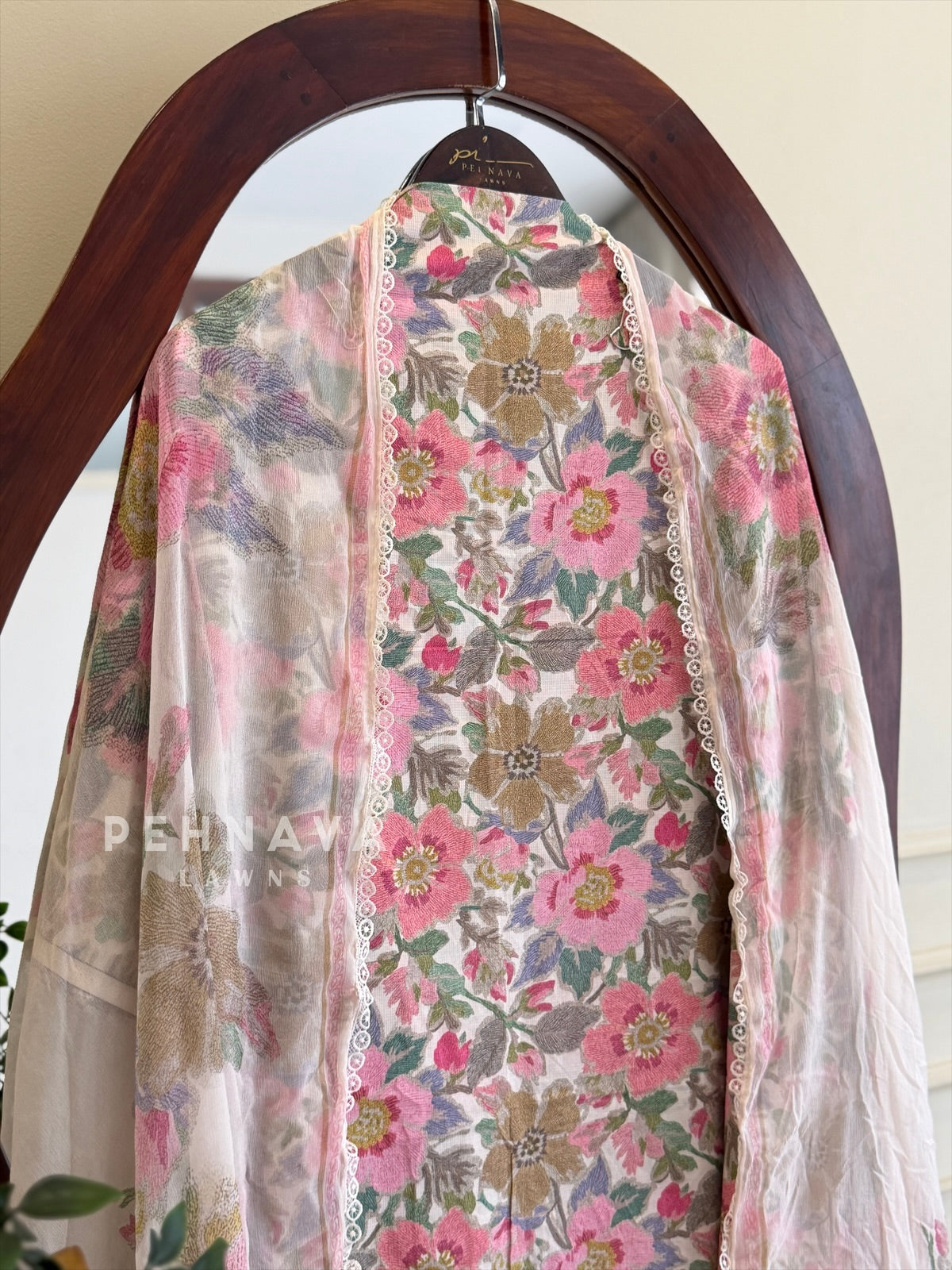 Floral Printed Unstitched Suit