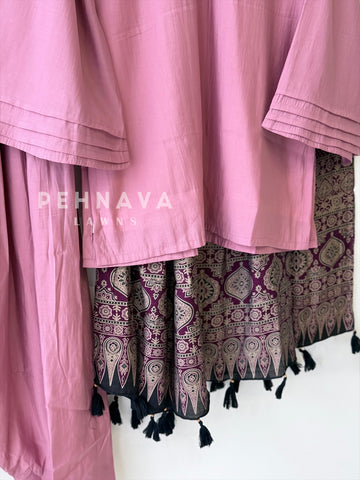 Farshi Shalwar Set with Printed Dupatta B269