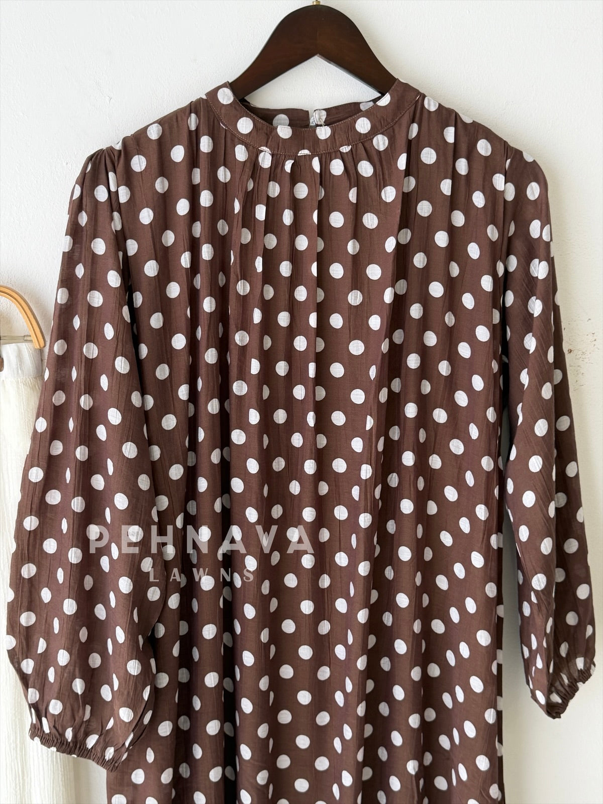 Polka Dot Printed Imported Suit 6176
