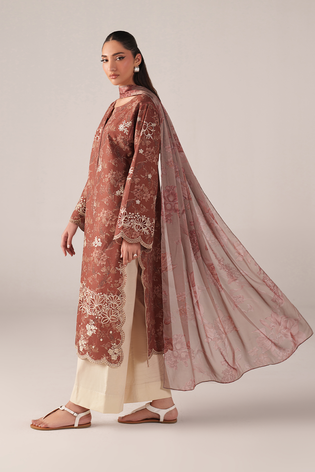 IZNIK Embroidered Printed Lawn SS-02 - Pehnava Lawns