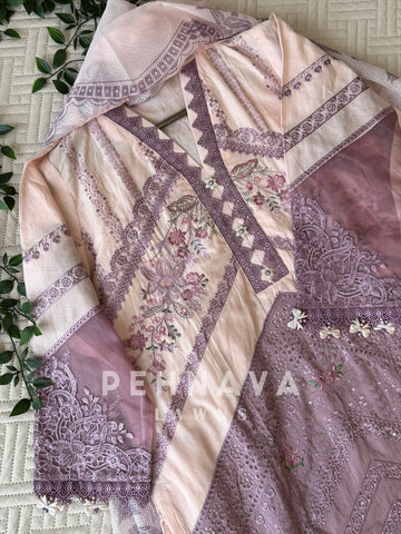 Floral Embroidered Three Piece Set 4563/66