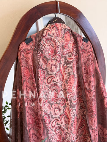 Paisley Printed Unstitched Suit (Dispatch Time 4-5 Days)