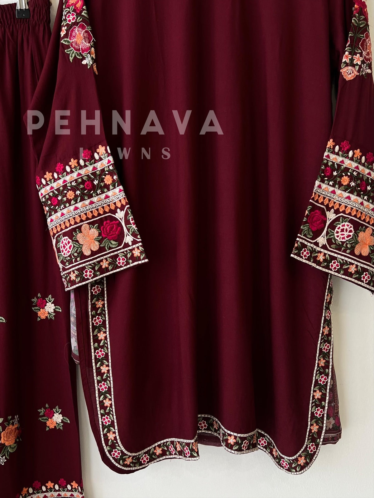 Floral Embroidered Suit- LRC 260 - Pehnava Lawns