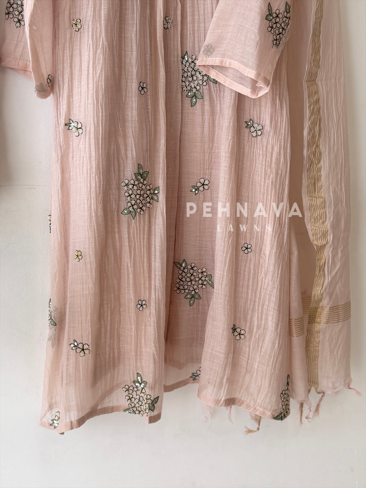 Floral Embroidered Three Piece Ensemble 6005/004