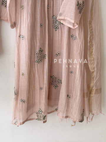 Floral Embroidered Three Piece Ensemble 6005/004