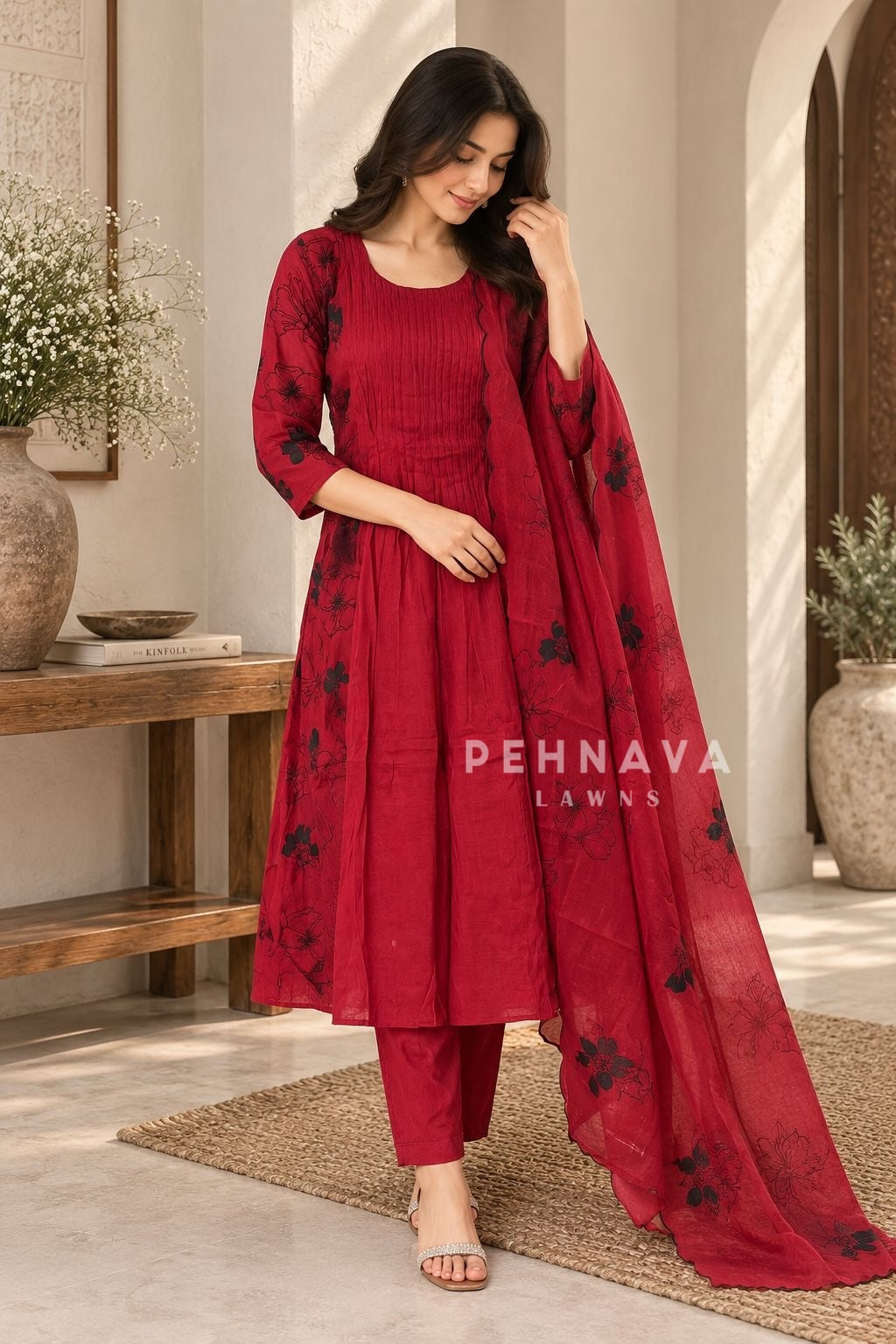Chanderi Handworked Ensemble-H289