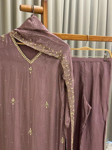 Premium Handworked Chin-non 3 piece Suit - Pehnava Lawns