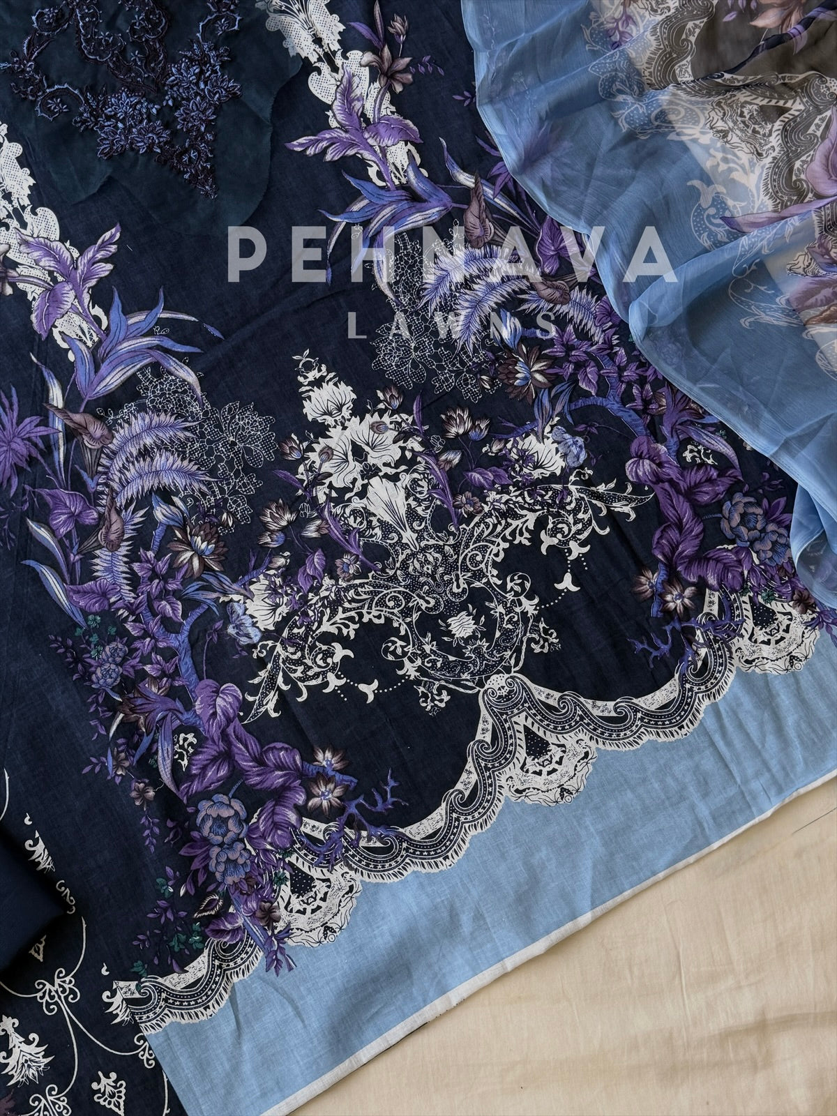 Signature Printed Lawn Unstitched Suit-1891