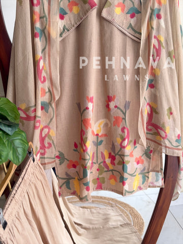 Floral Print Cotton Suit